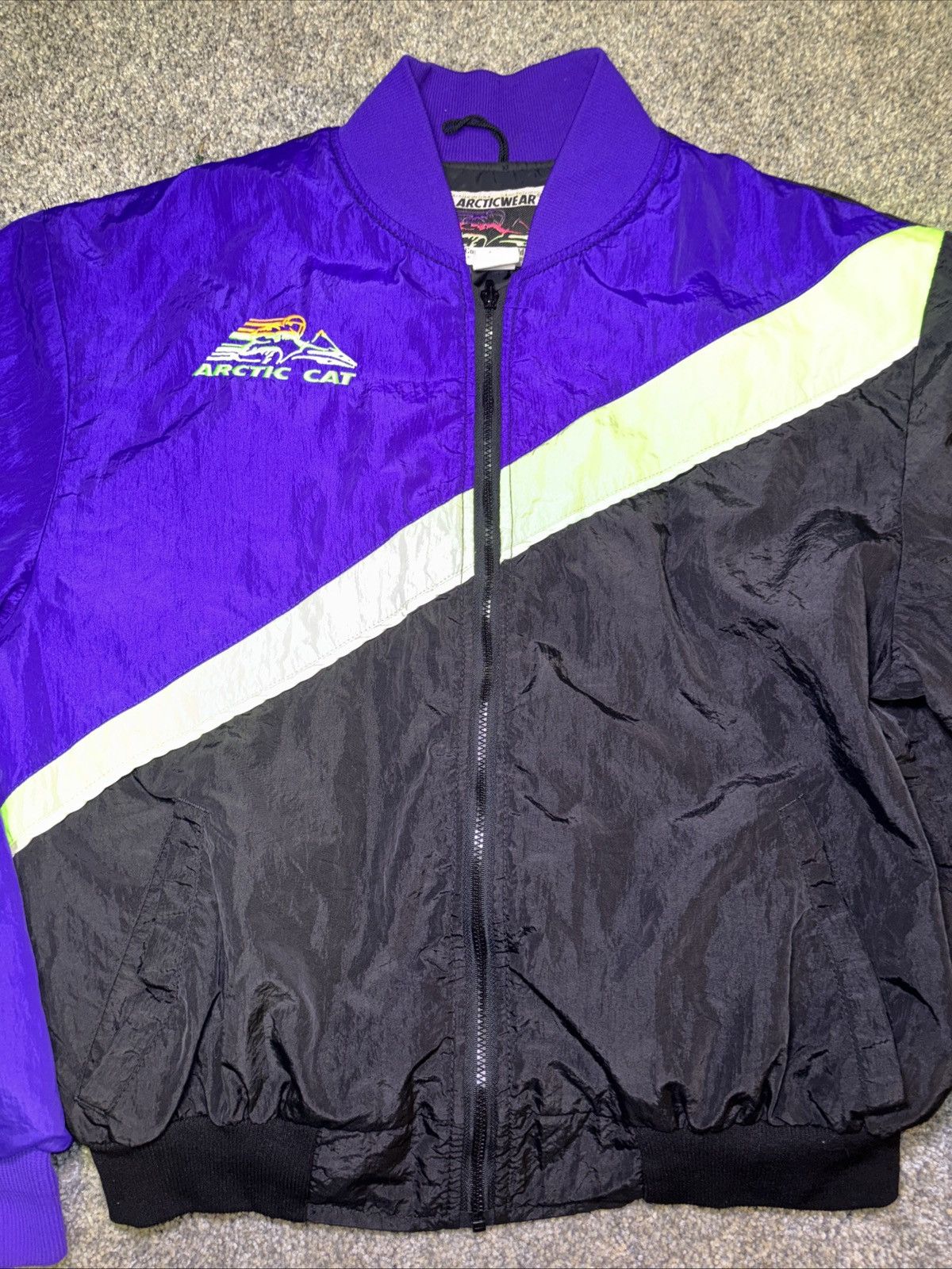 Vintage Arctic Cat Women Snowmobile Jacket Sz XL Made In USA