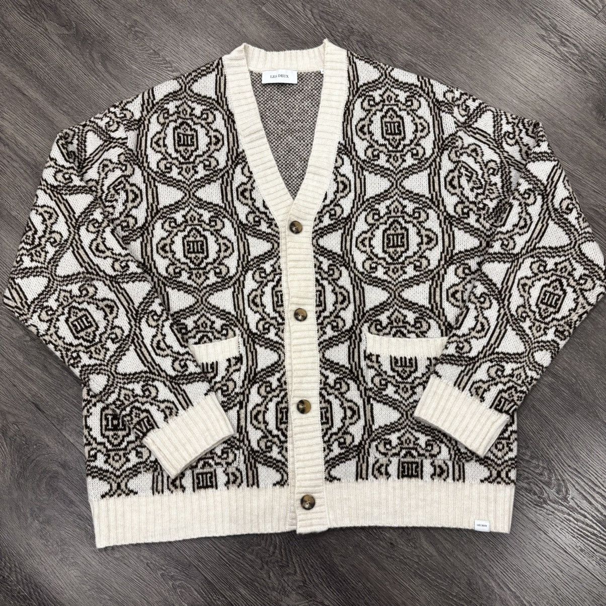 Les Deux Les Deux Fillip Jacquard Cardigan, Men’s XL Size US XL / EU 56 / 4 - 1 Thumbnail