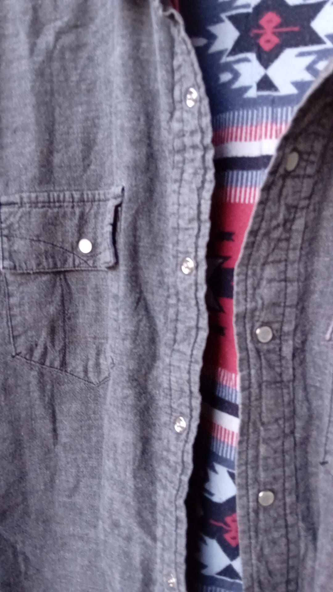 Levi's Levi's Aztec Lining Pearl Snap long sleeve shirt sz XL Size US XL / EU 56 / 4 - 4 Thumbnail