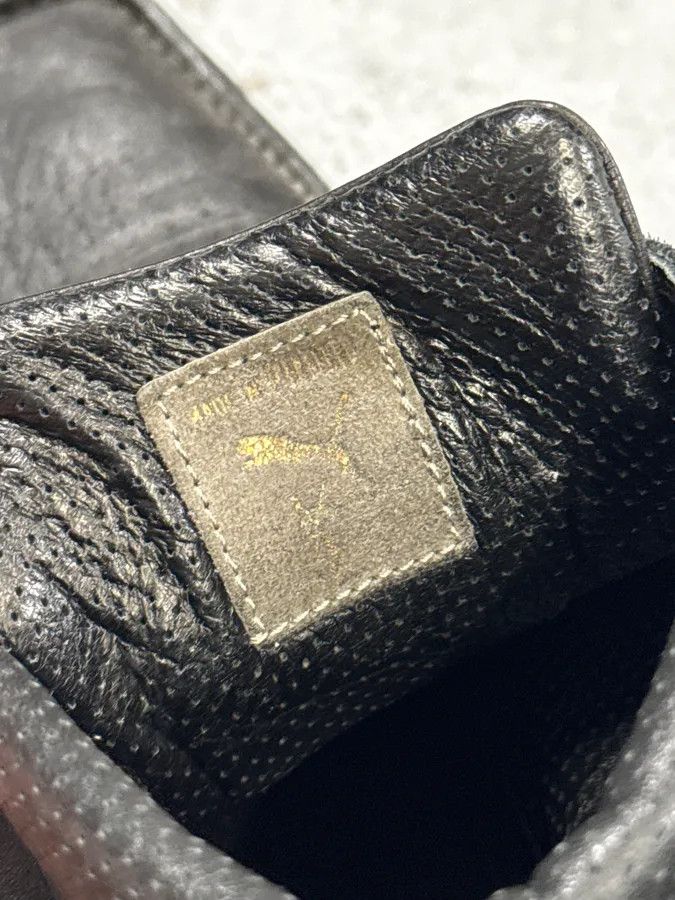 Yves Saint Laurent AW2009 Yves Saint Laurent Puma Black Lace-Up Leather Sneakers Size US 10 / EU 43 - 12 Thumbnail