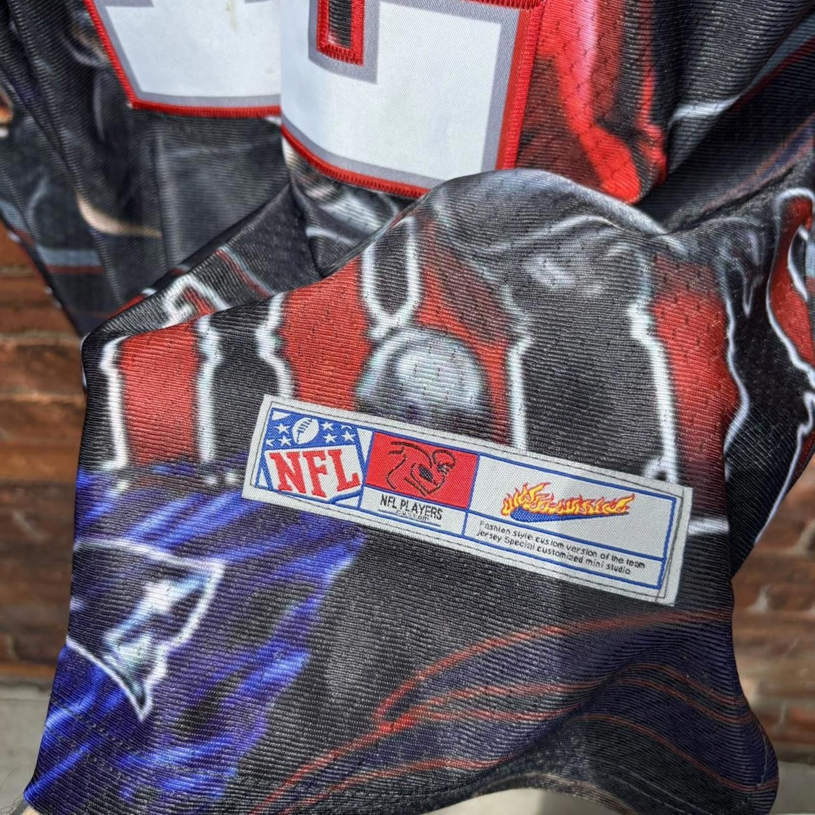 NFL New England patriots Tom Brady all over print jersey L Size US L / EU 52-54 / 3 - 5 Thumbnail