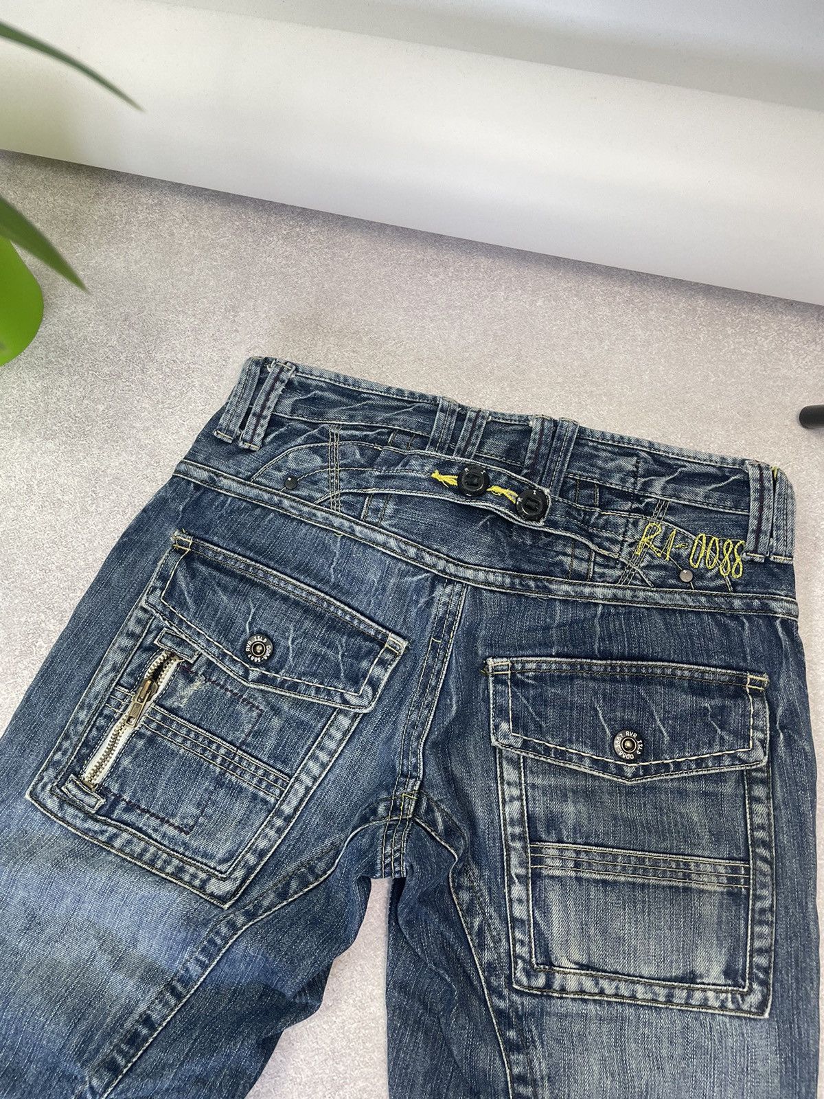Vintage Jeans Dirty Pants faded crash denim thrashed y2k distressed Size US 30 / EU 46 - 10 Thumbnail