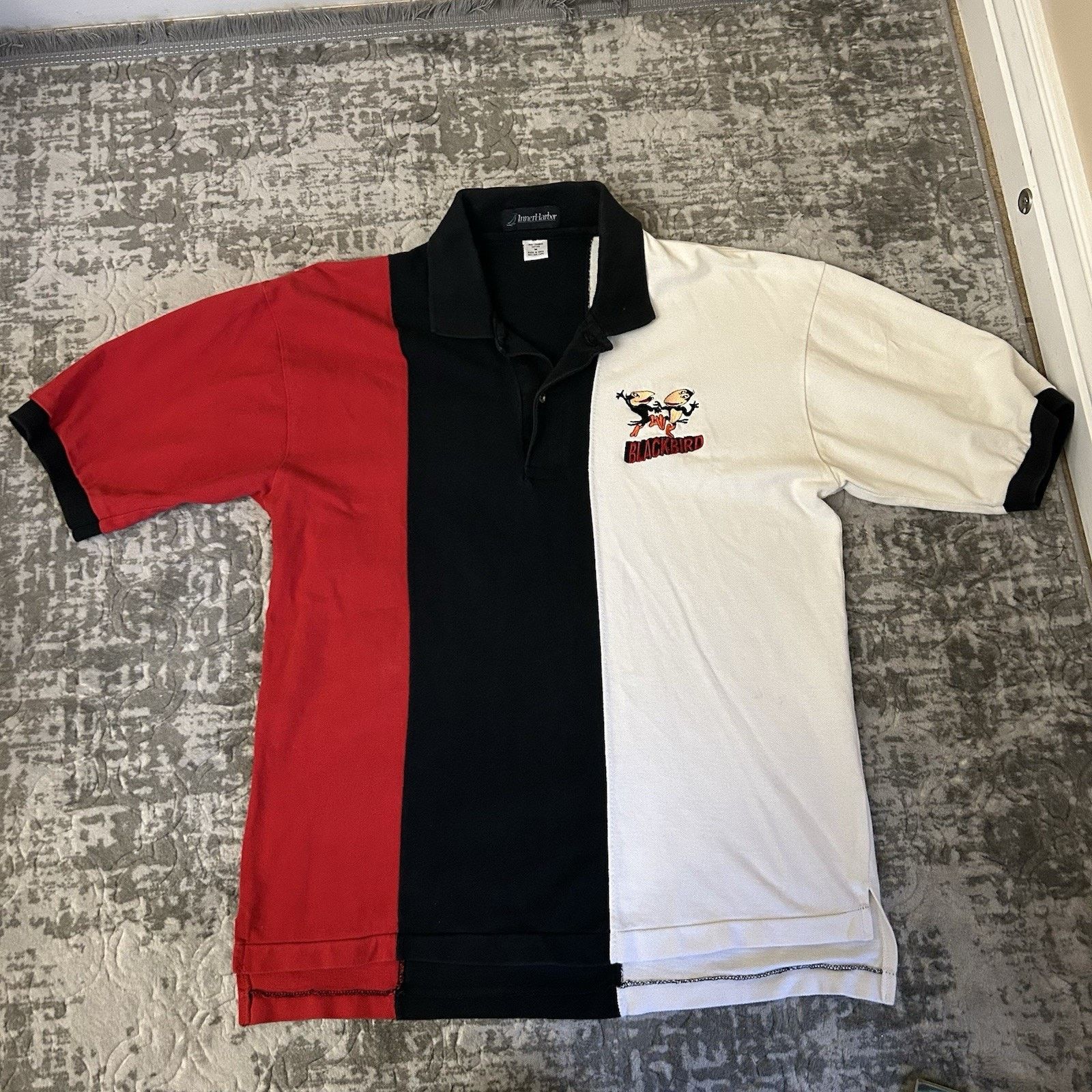 Other Vtg Inner Harbor Blackbird Color Block Polo Shirt Mens Sz M Size US M / EU 48-50 / 2 - 1 Thumbnail