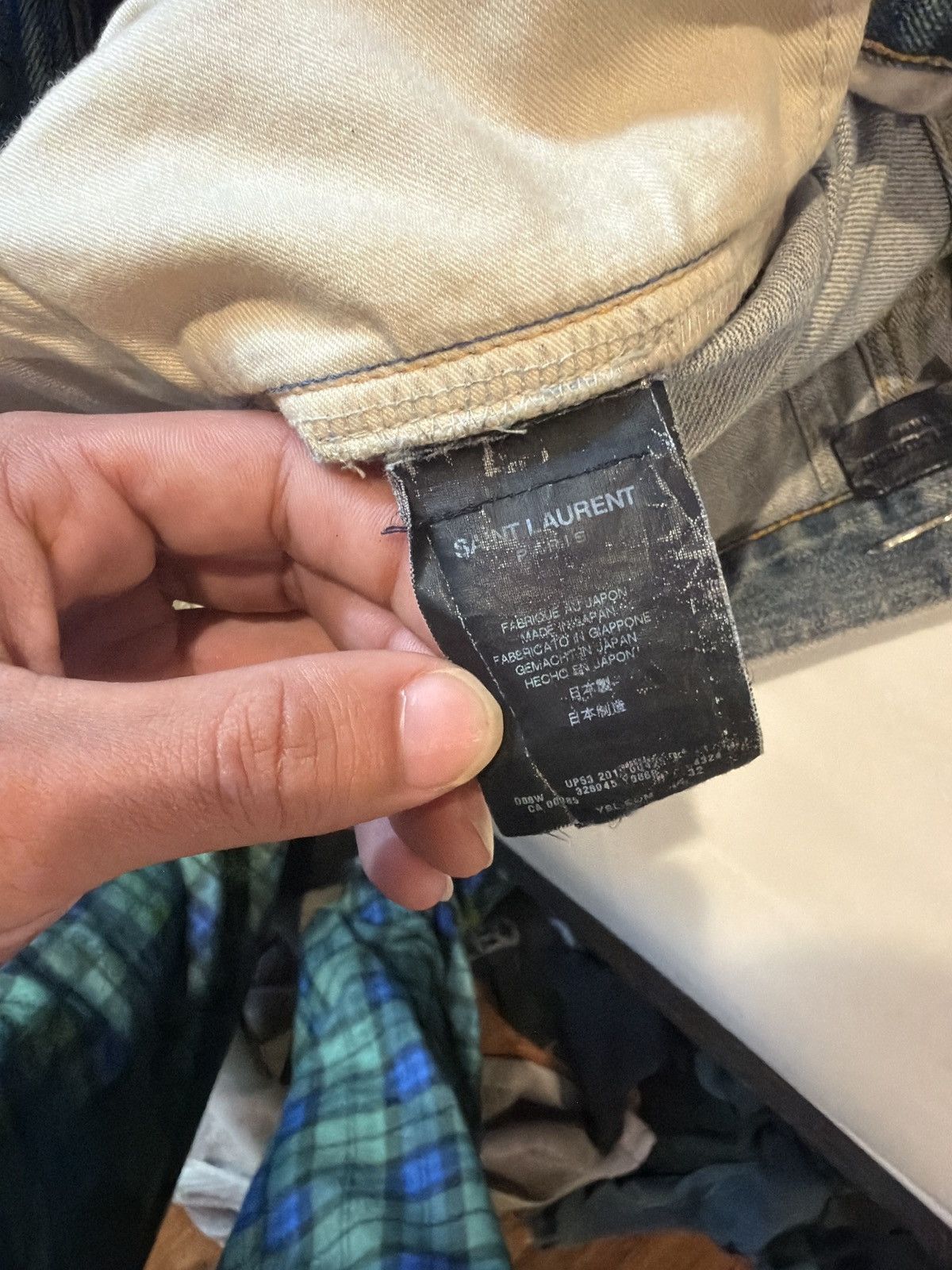 Saint Laurent Paris SAINT LAURENT AW13 D02 LITTLE CRASH DENIM Size US 32 / EU 48 - 5 Thumbnail