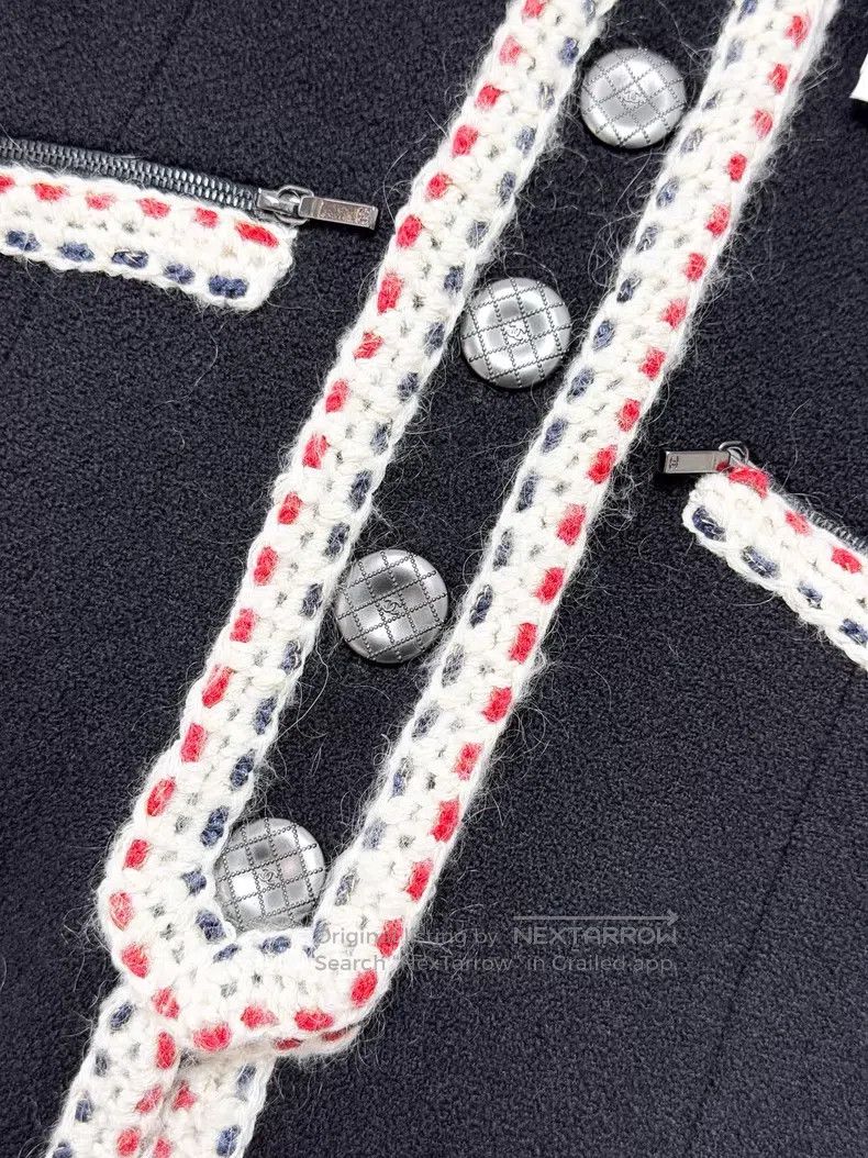 Chanel Chanel Classic long-sleeved jacket with white rolled edge Size XXS / US 00 / IT 34 - 4 Thumbnail