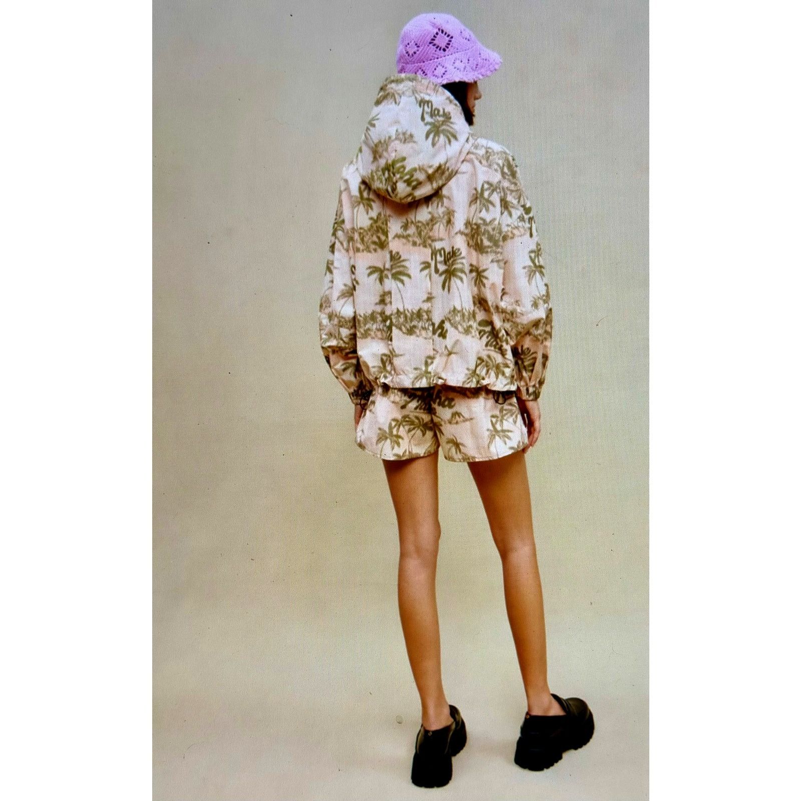 Maje Maje Palm Tree Print Jacket with hood Size 38 (M) Size M / US 6-8 / IT 42-44 - 7 Thumbnail