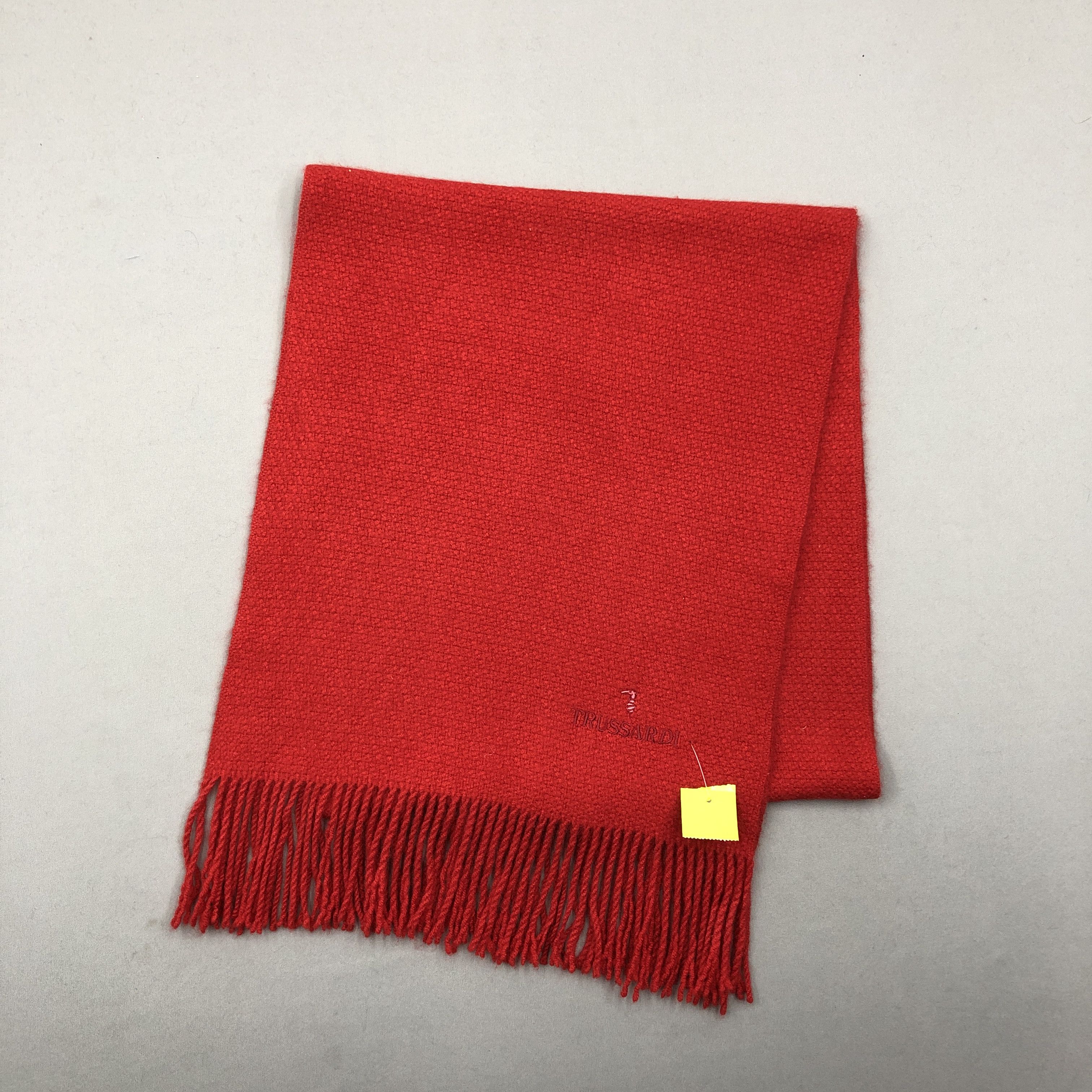 Trussardi Vintage Trussardi Scarf Muffler Wool Cashmere Scarves Size ONE SIZE - 3 Thumbnail