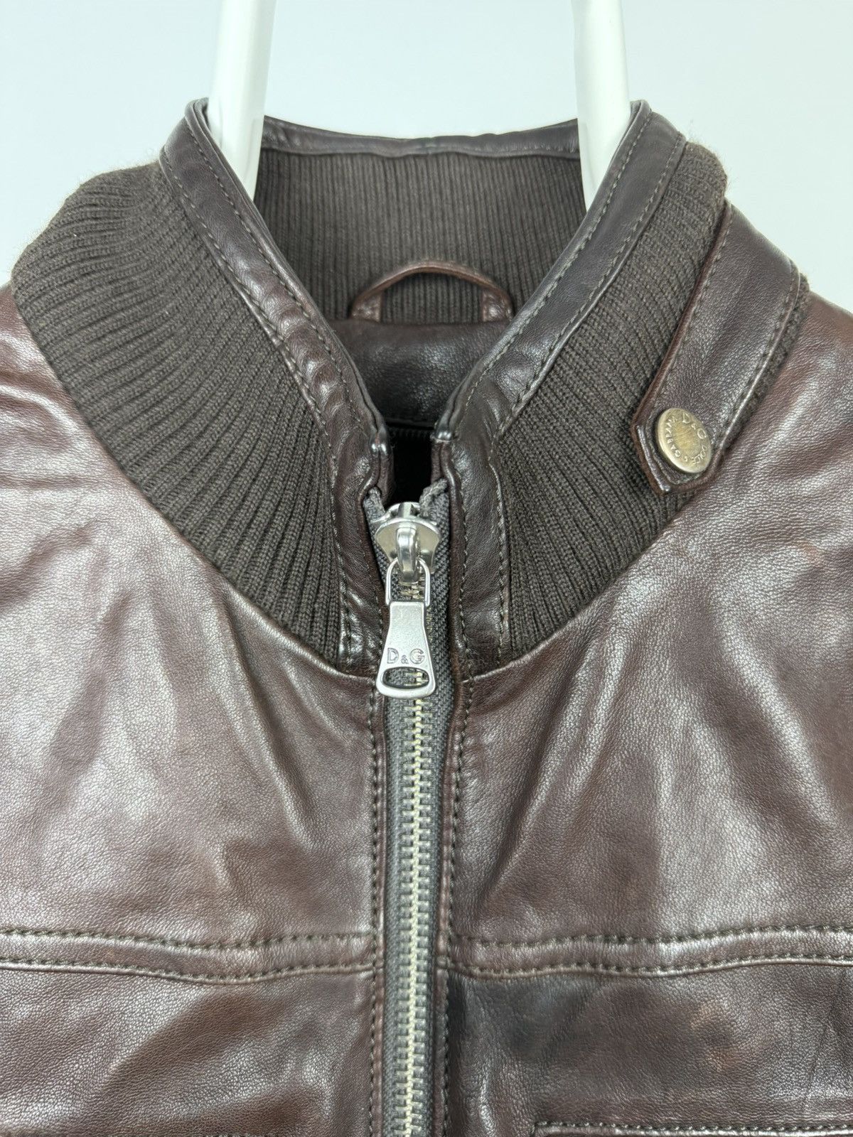 Dolce & Gabbana Dolce & Gabbana Lambskin Leather Jacket Size US M / EU 48-50 / 2 - 7 Thumbnail
