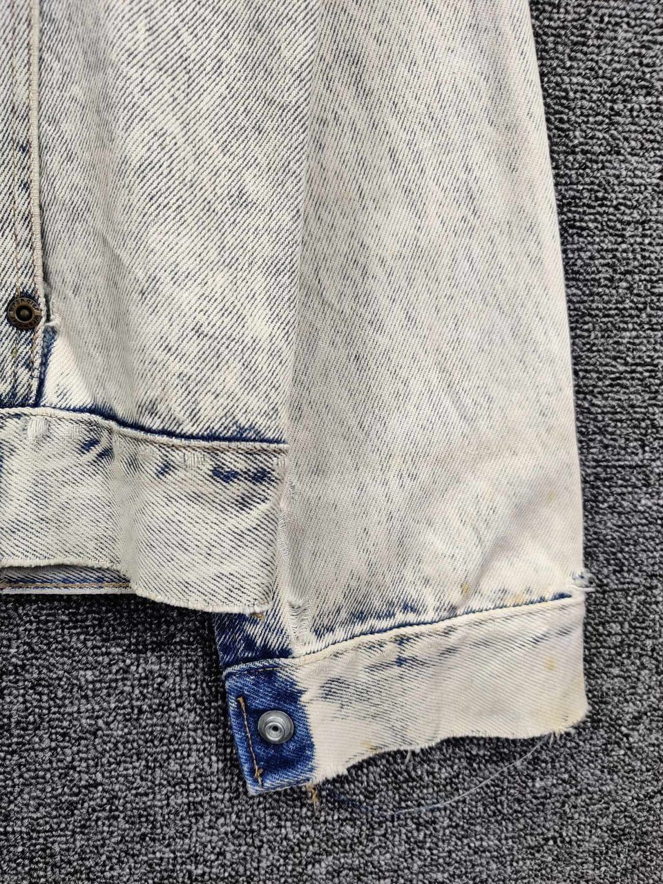 Wrangler Vintage Thrashed 90s Wrangler Acid Wash Denim Trucker Jacket Size US M / EU 48-50 / 2 - 3 Thumbnail