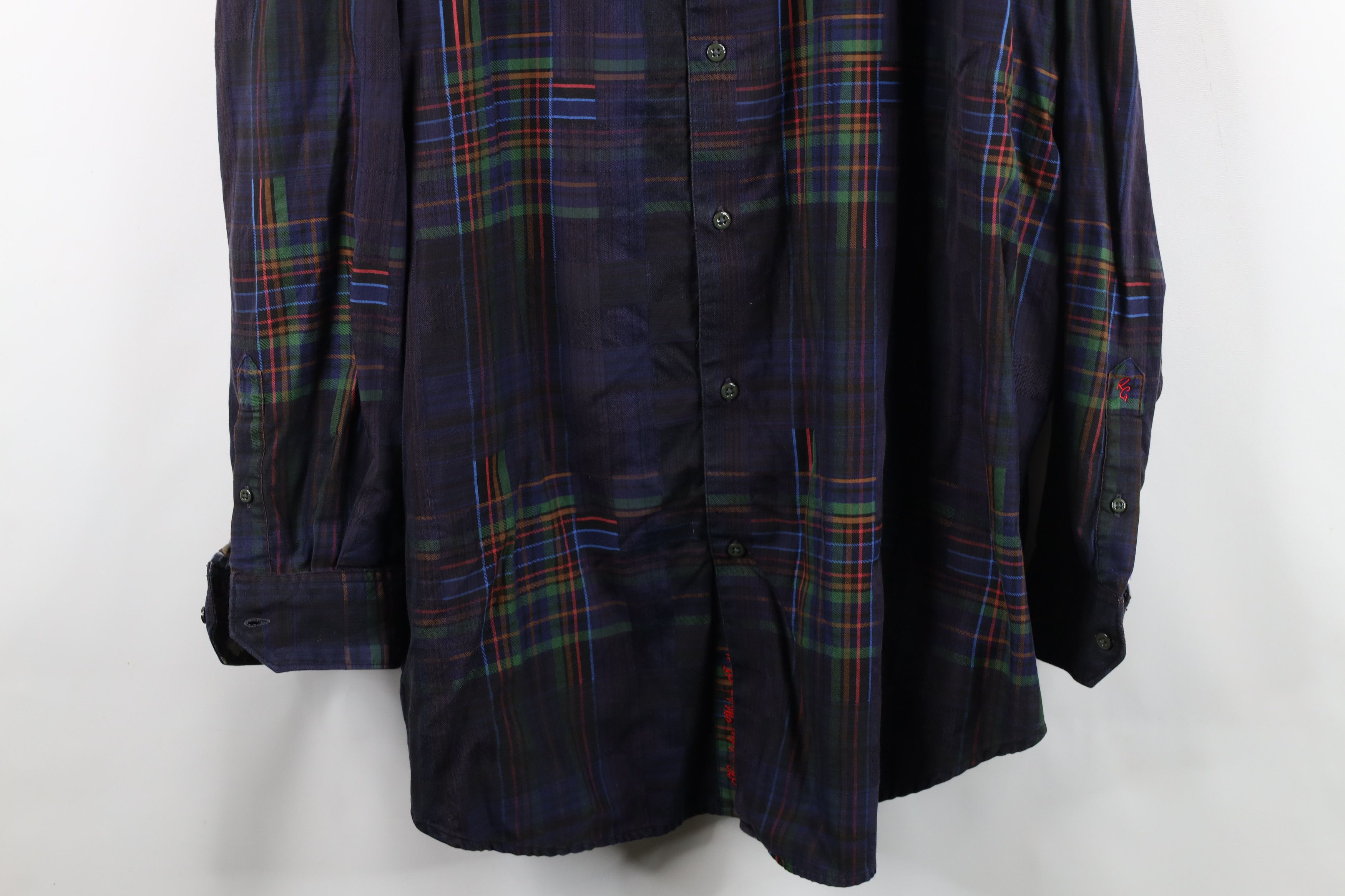 Robert Graham Robert Graham Rainbow Flower Flip Cuff Collared Button Shirt Size US XXL / EU 58 / 5 - 3 Thumbnail
