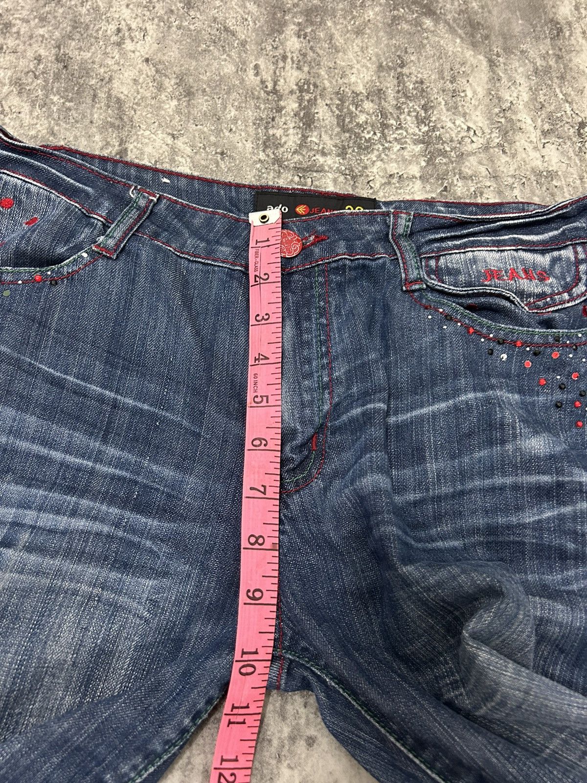 If Six Was Nine × Japanese Brand × Tornado Mart Ado Sweet Strobery Distressed Bootcut Jeans Size US 32 / EU 48 - 16 Thumbnail