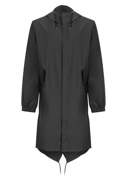 RAINS Men Bubble Jackets RA18140 FISHTAIL PARKABLA Black