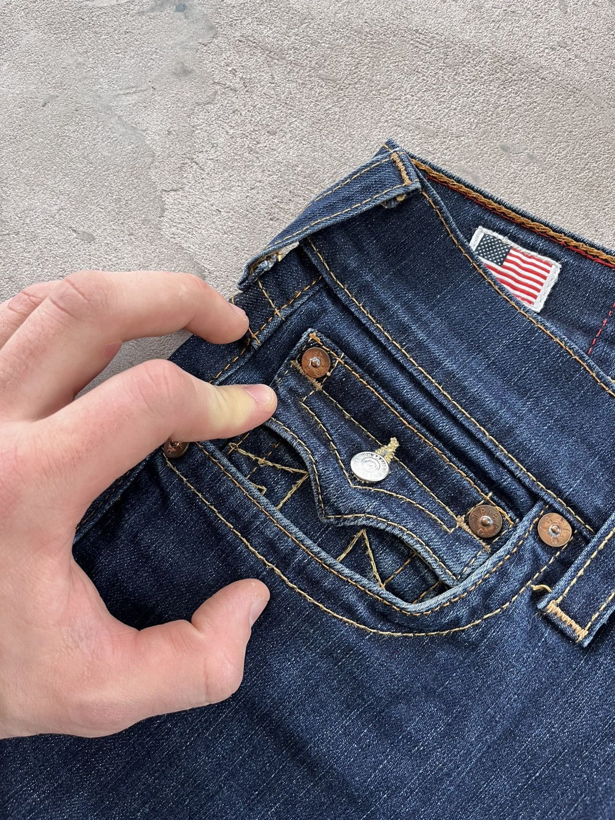 True Religion Vintage True Religion Zach Slim Blue Y2K Denim Jeans Rap sk8 Size US 30 / EU 46 - 10 Thumbnail