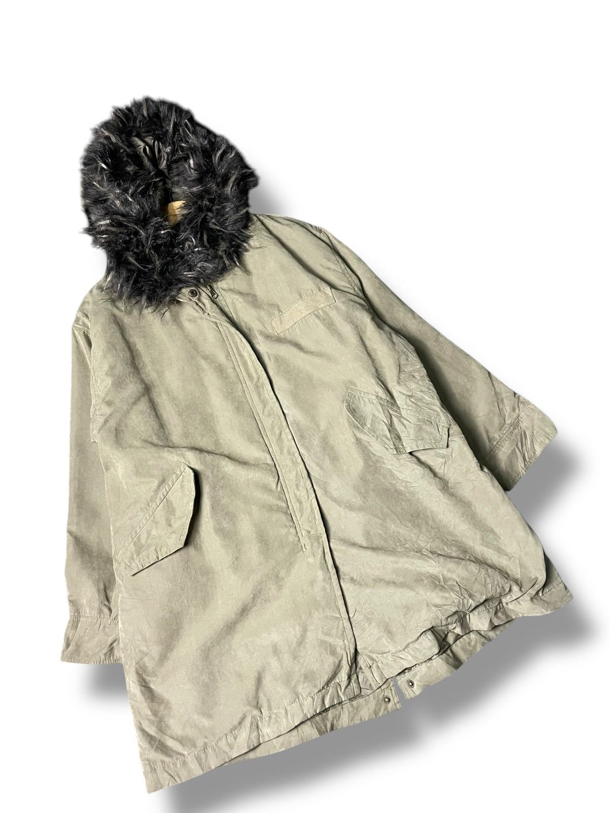 Japanese Brand × Vintage Grace Gallery Brand Fur Hooded Winter Jacket (82) Size US L / EU 52-54 / 3 - 4 Thumbnail