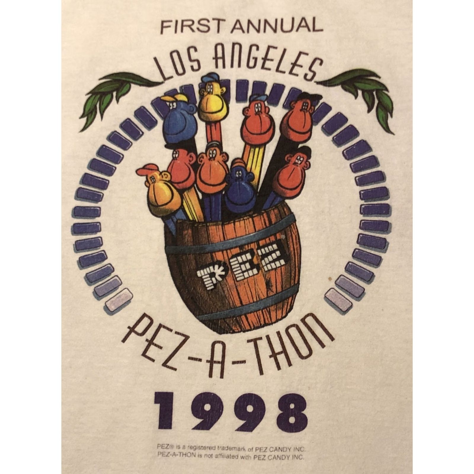 Tultex VINTAGE PEZ Shirt 1998 Los Angeles Pez Convention XL Size US XL / EU 56 / 4 - 2 Thumbnail