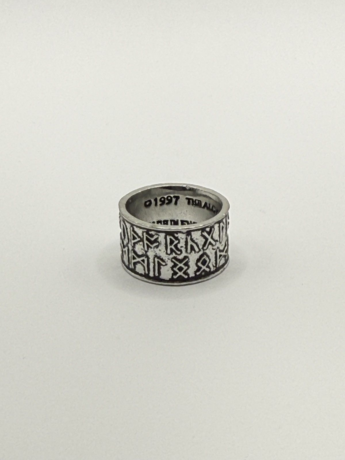 Seditionaries Rare archive Alchemy 1997 Rune ring biker/goth chrome erd Size ONE SIZE - 4 Thumbnail