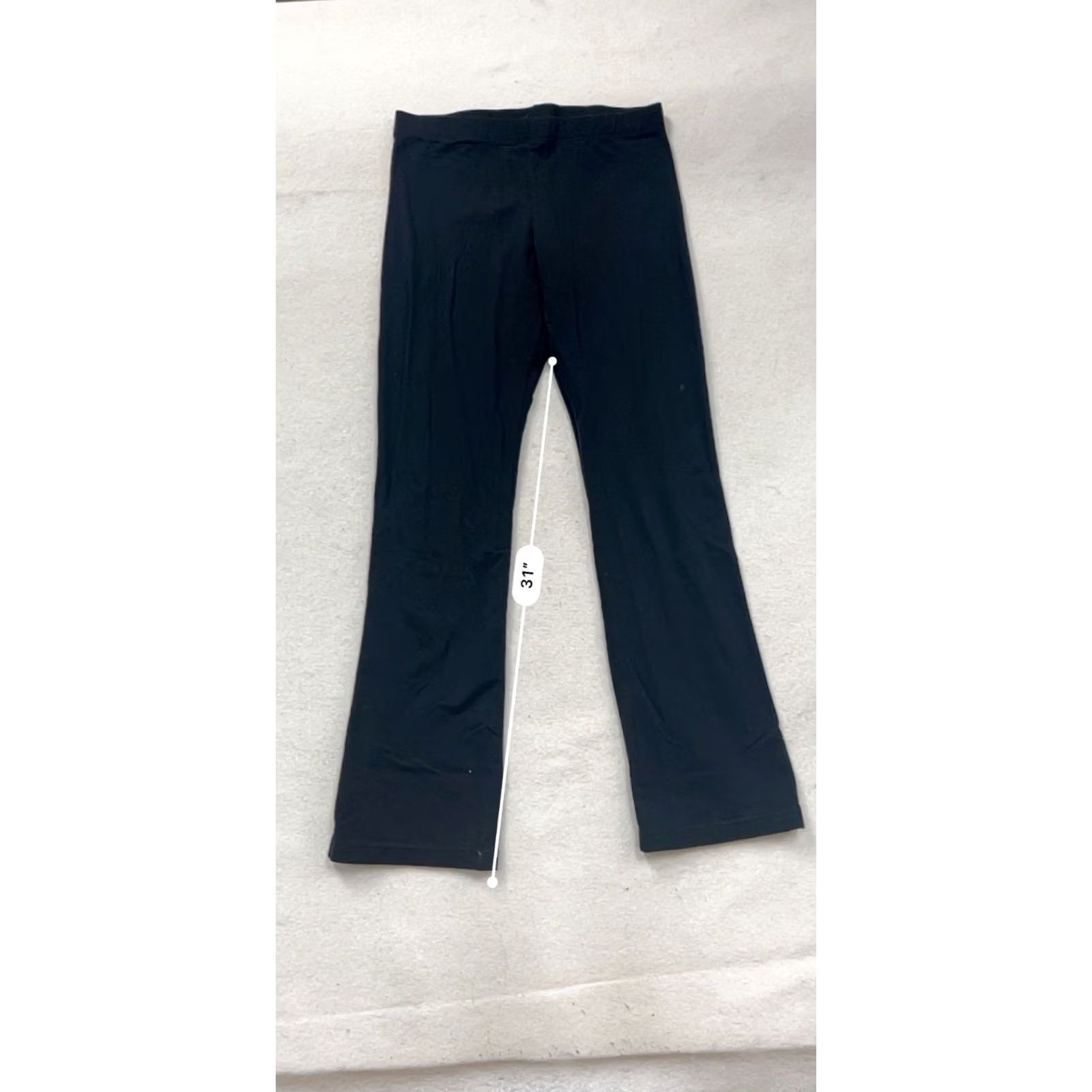 Gap Gap Black Nylon Spandex Yoga Pants XL Womens Regular Size Tights Activewear Size 40" / US 18 - 8 Thumbnail