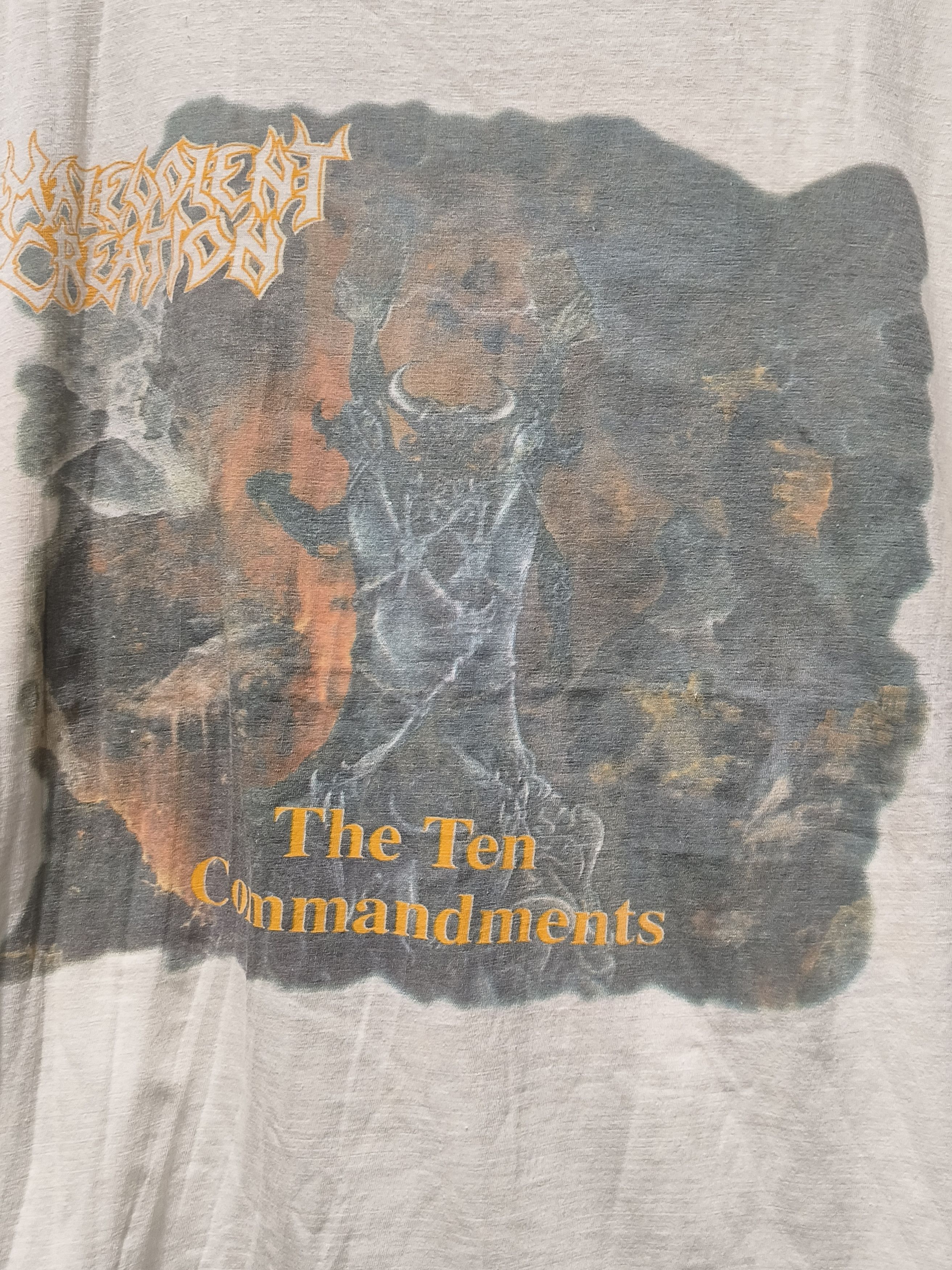 Band Tees Vtg 90s Malevolent creation (The ten commandments) t shirt Size US L / EU 52-54 / 3 - 2 Thumbnail