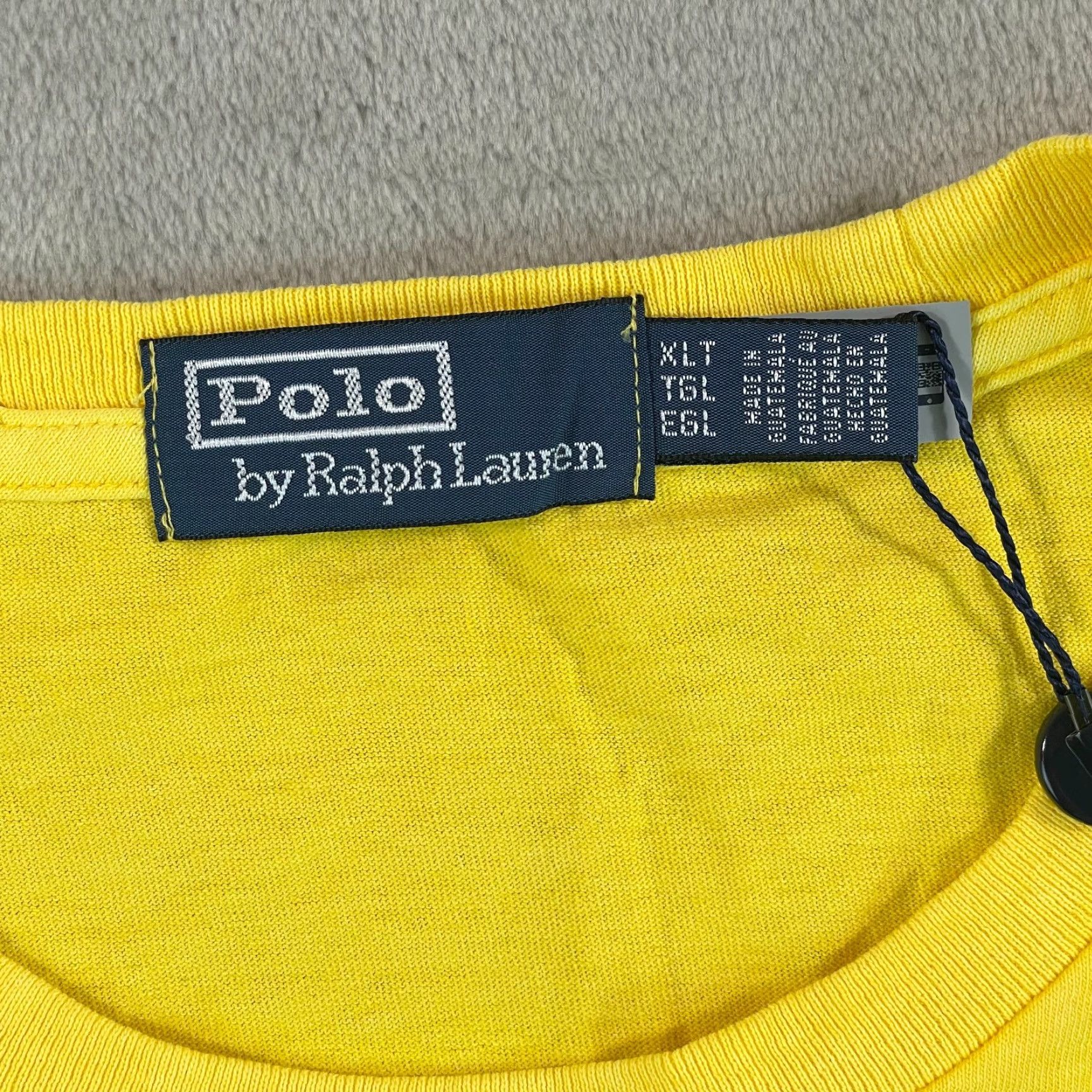 Polo Ralph Lauren Polo Ralph Lauren T Shirt Men XLT Tall Yellow Embroidered Parrot RL 1967 NWT Size US XL / EU 56 / 4 - 2 Thumbnail