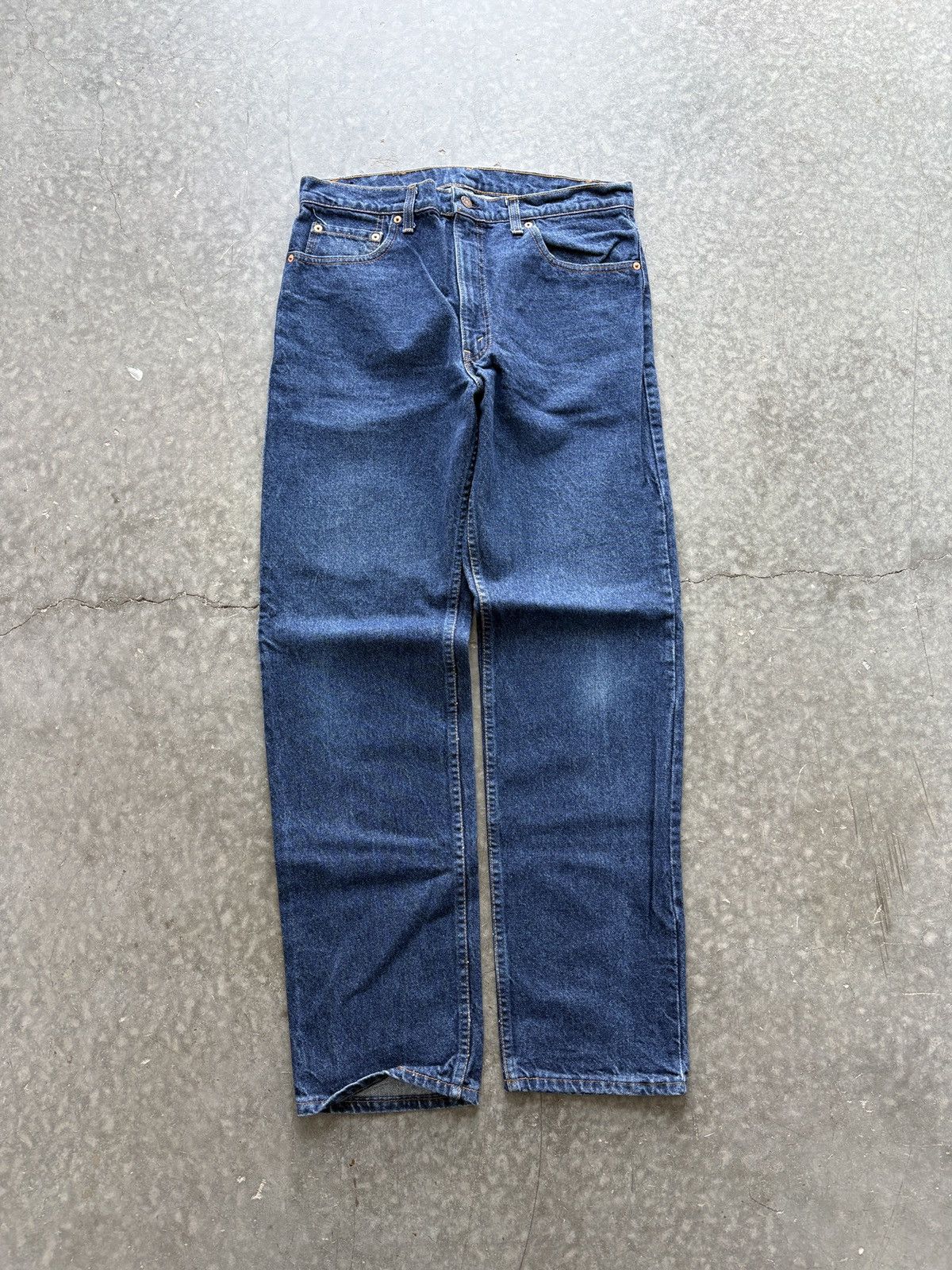 Levi's Vintage 80s Levis 505 XX Dark Wash Jeans 36x34 Size US 36 / EU 52 - 3 Thumbnail