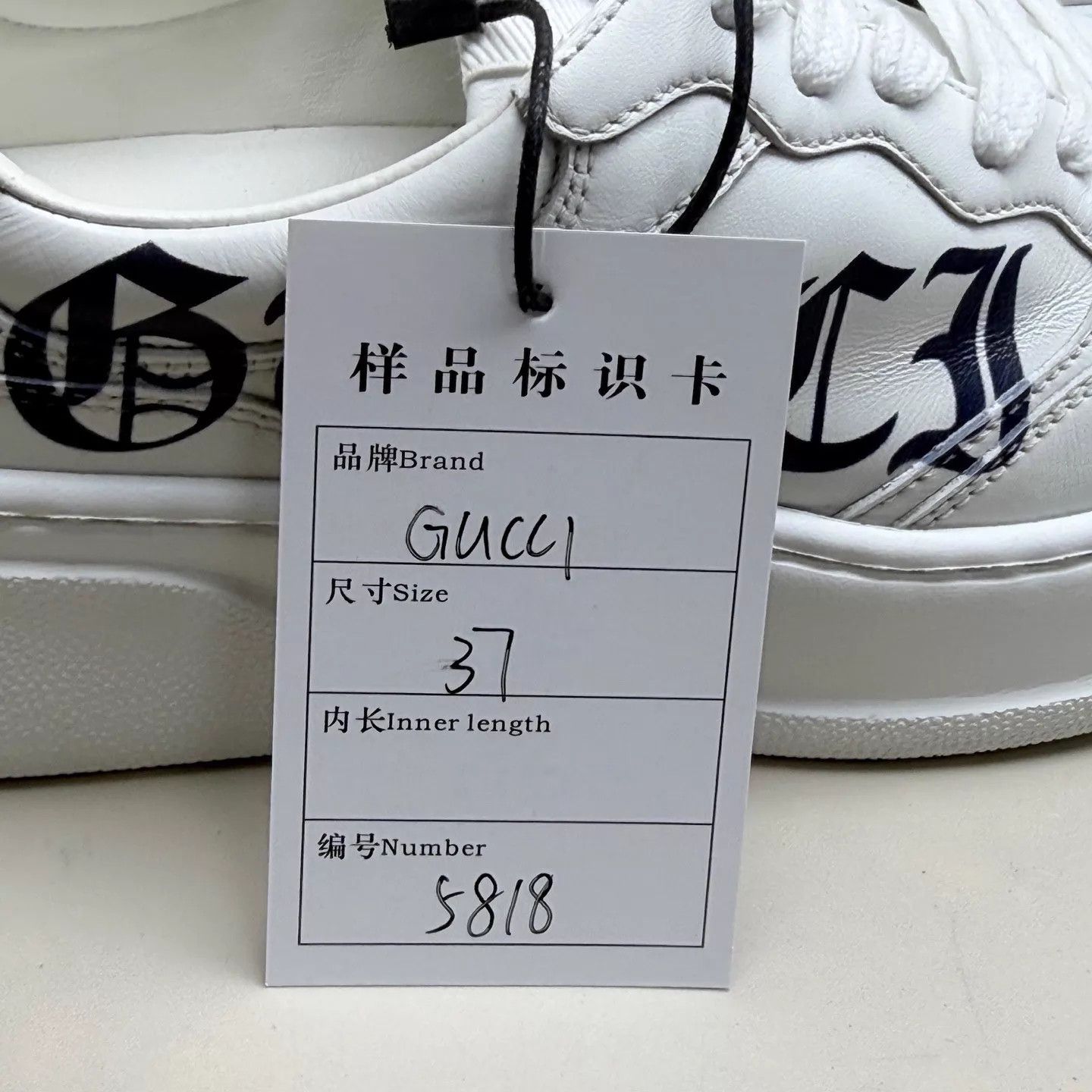Gucci GUCCI Wmns 37 Black Blue Bengali Lace Biscuit Shoe Size US 6.5 / IT 36.5 - 8 Thumbnail