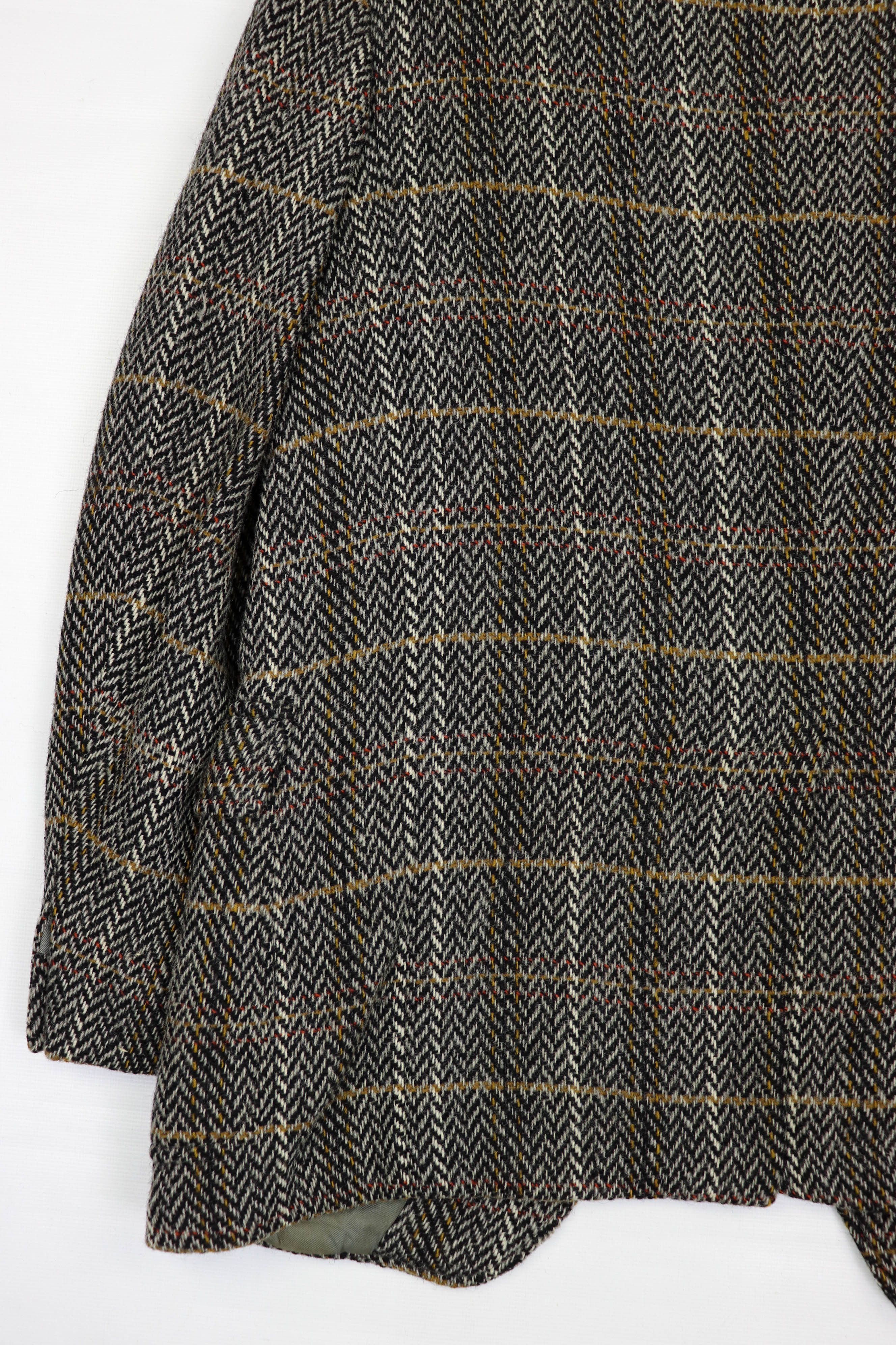 DAKS 80s Vintage DAKS Tartan Heavy Tweed Wool Sport Coat Blazer Size 40R - 12 Thumbnail