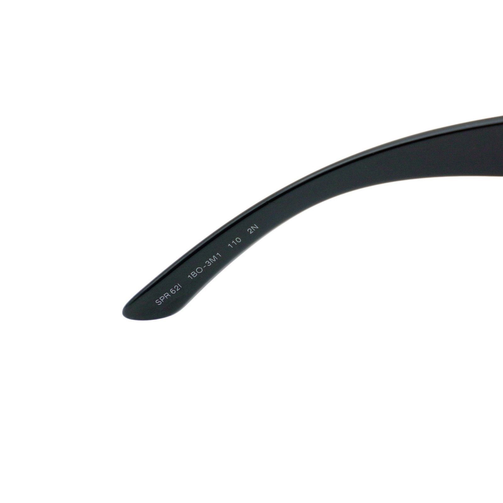 Prada Prada SPR 62I Black Shield Gradient Logo Y2K Sunglasses Size ONE SIZE - 8 Thumbnail