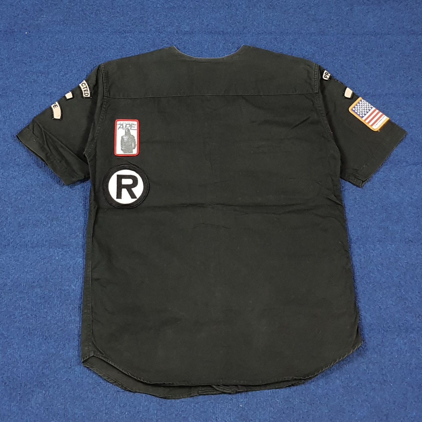 Bape Vintage Rare 90s BAPE Baseball Button Up Shirt C285N28 Size US M / EU 48-50 / 2 - 3 Thumbnail