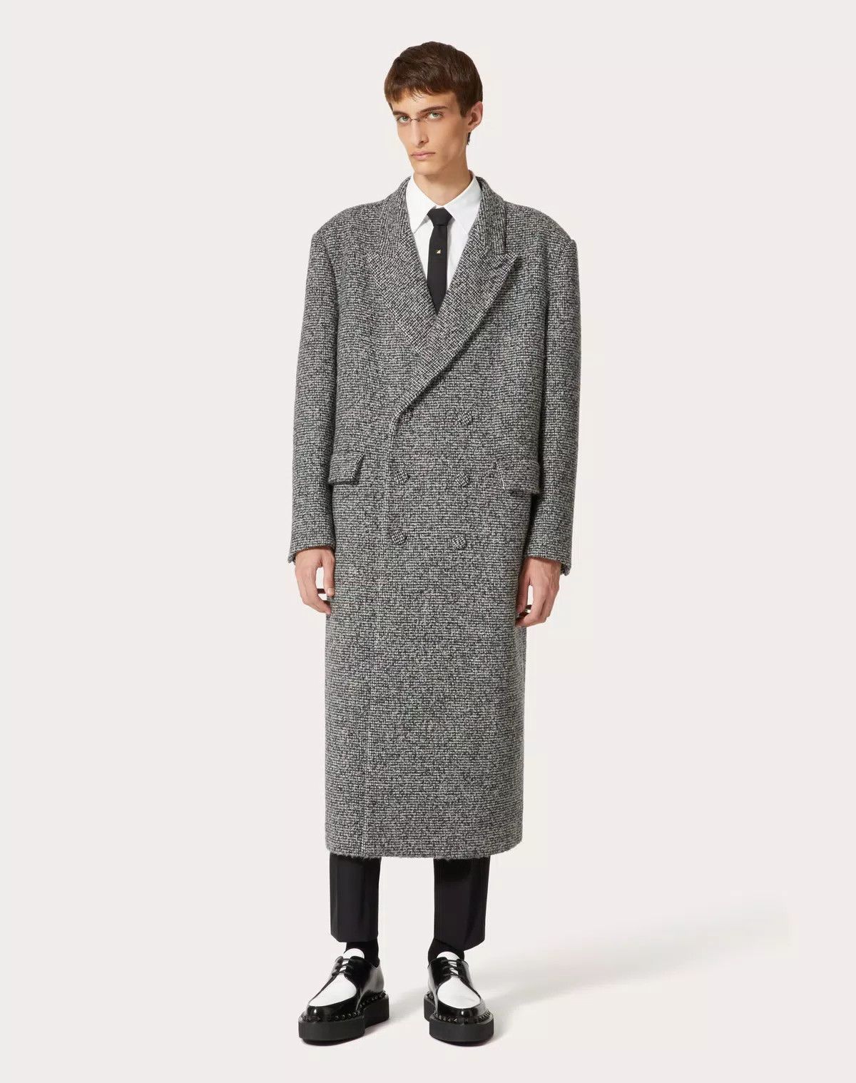 Valentino oc11z0725 Double Breasted Coat in Dark Grey Size US M / EU 48-50 / 2 - 4 Thumbnail