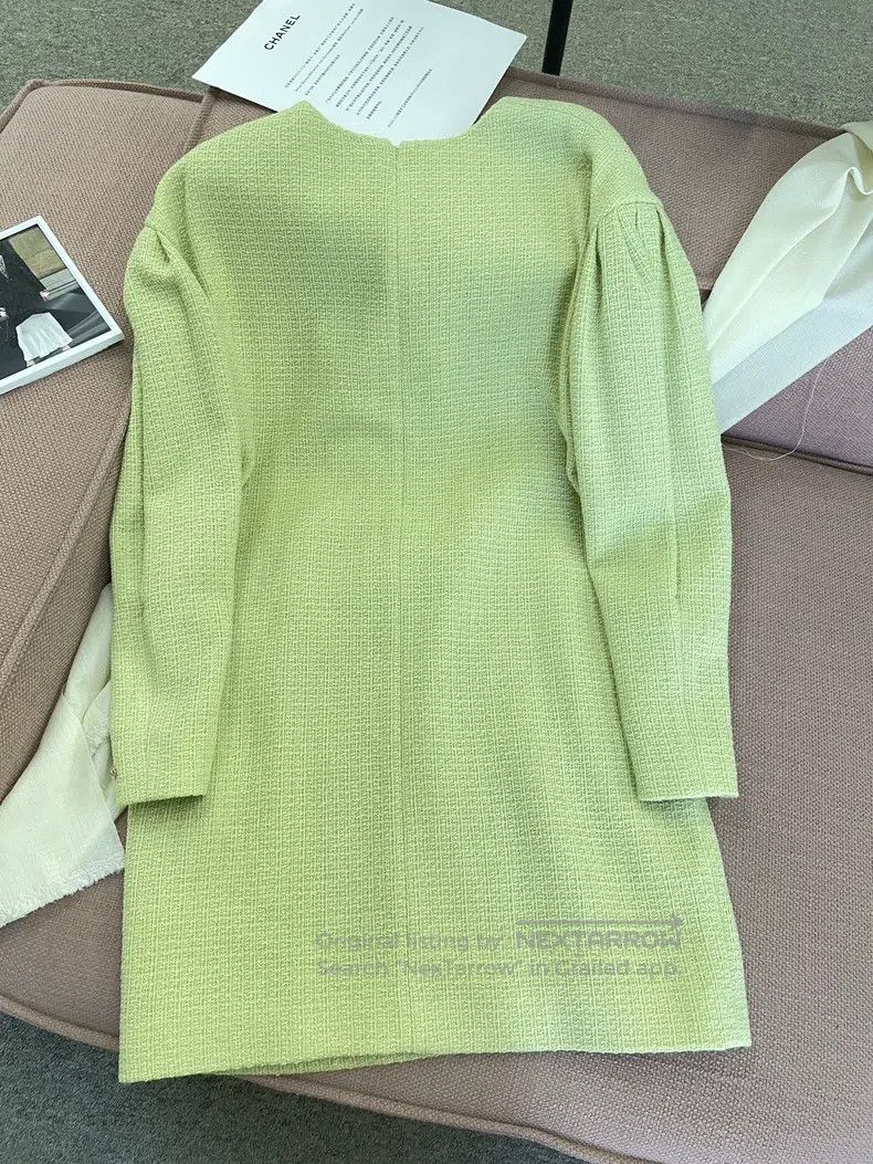 Chanel Chanel Equestrian series avocado green dress Size M / US 6-8 / IT 42-44 - 3 Thumbnail
