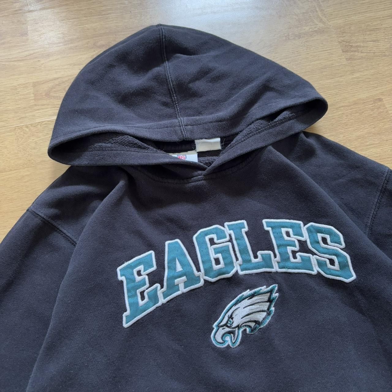 Japanese Brand × NFL × Vintage Vintage y2k 90s NFL Eagles collegiate hoodie Size US XL / EU 56 / 4 - 3 Thumbnail