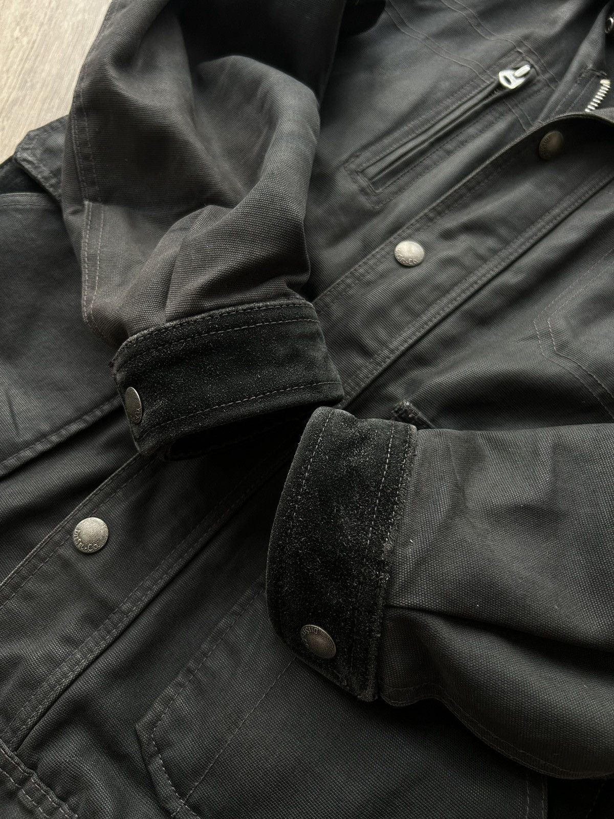 Diesel Vintage Diesel Waxed denim bomber jacket mens rare Size US M / EU 48-50 / 2 - 5 Thumbnail