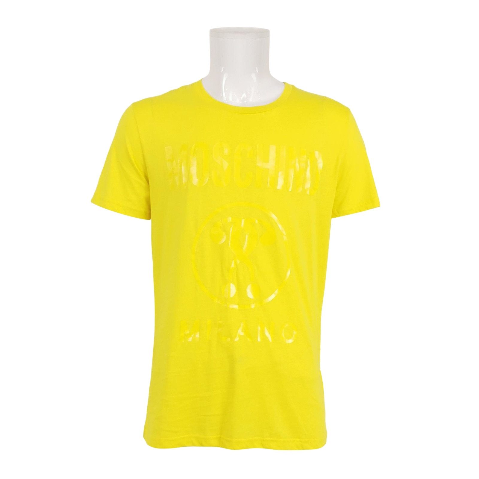 Moschino Moschino Yellow Logo Short Sleeve T-Shirt Size 48 Size US M / EU 48-50 / 2 - 1 Thumbnail