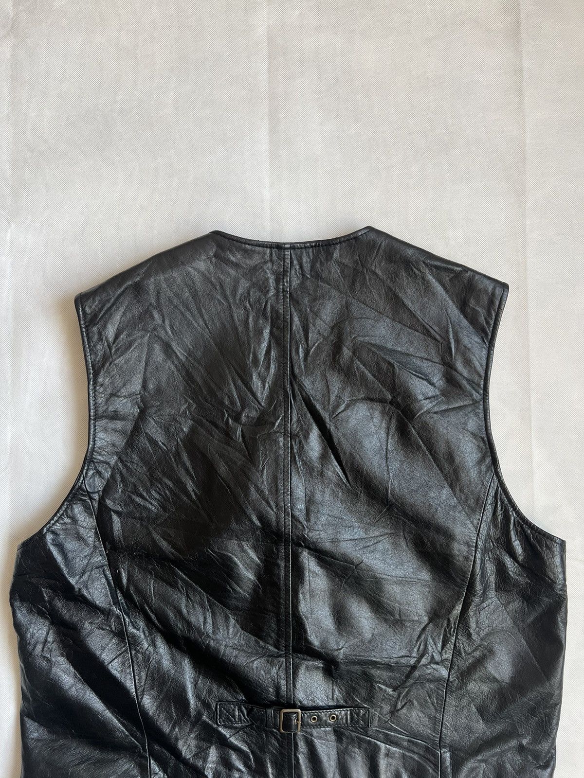 Leather Volcano Cowhide Leather Biker Punk Vest Size US XL / EU 56 / 4 - 12 Thumbnail