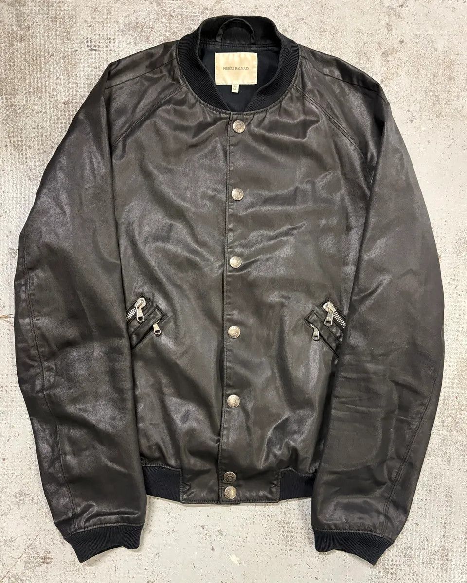 Pierre Balmain AW2012 Balmain Black Dark Bomber Jacket Size US M / EU 48-50 / 2 - 1 Thumbnail