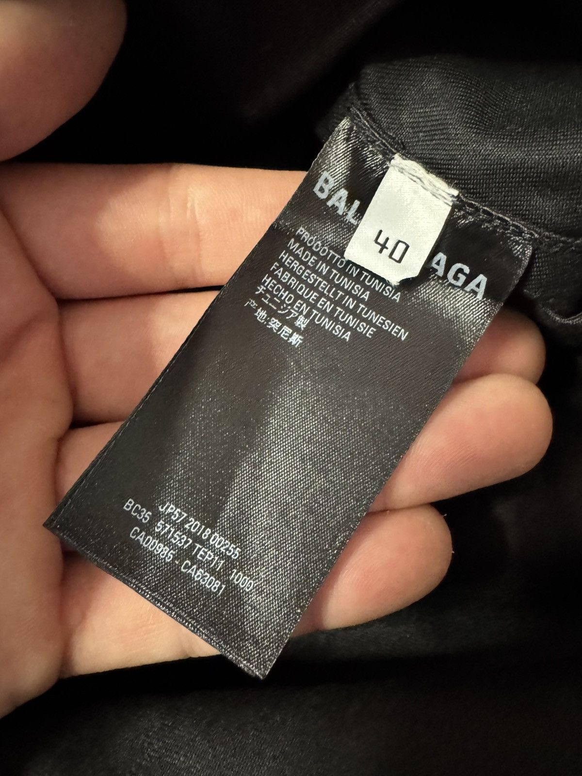 Balenciaga Balenciaga Gothic Logo Work Shirt - Size L Size US L / EU 52-54 / 3 - 4 Thumbnail