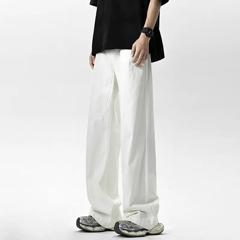 Japanese Brand × Jean Retro loose wide leg slightly flared jeans Size US 32 / EU 48 - 2 Thumbnail