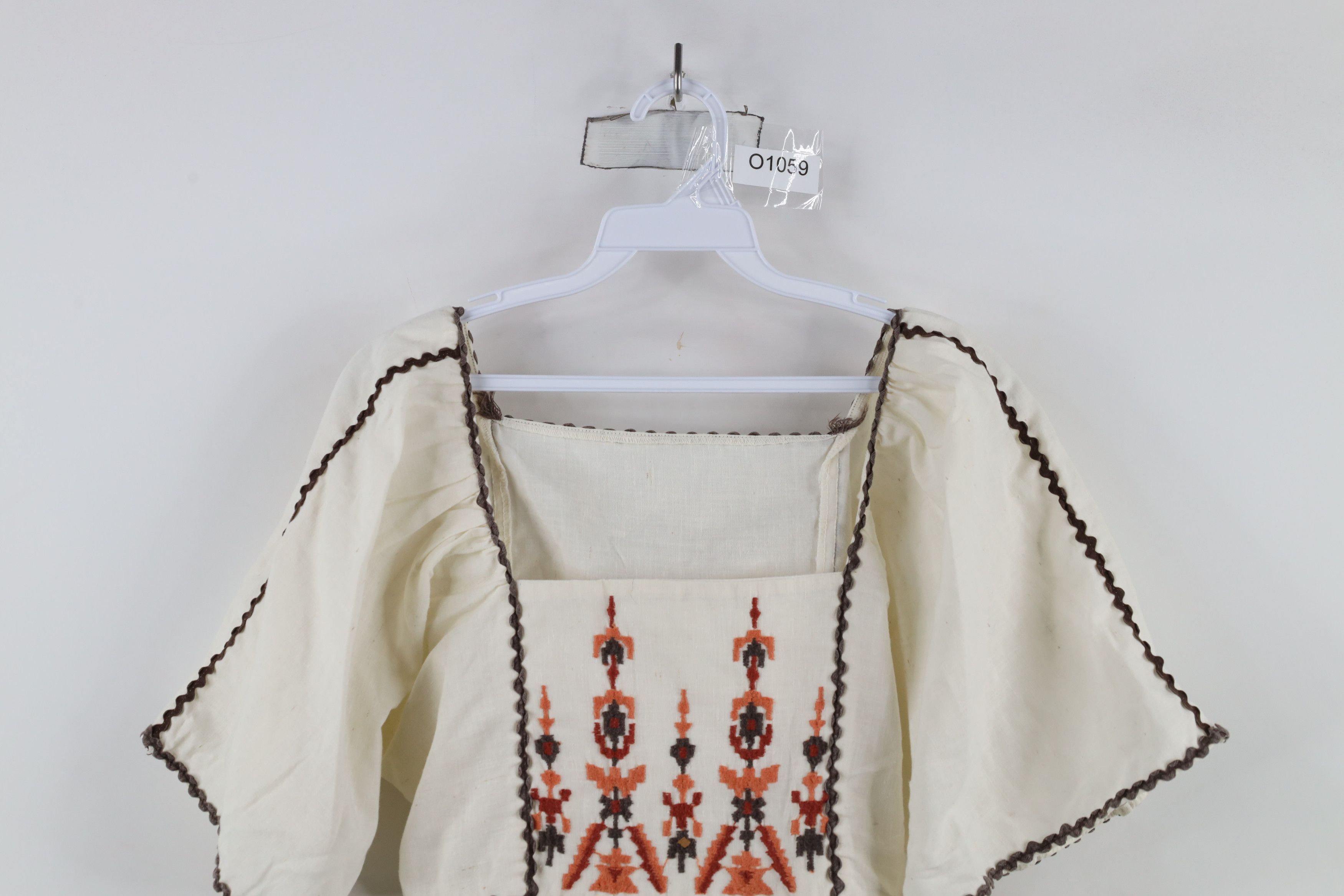 Vintage Vintage 60s 70s Boho Chic Fiesta Folk Blouse Top USA Size L / US 10 / IT 46 - 2 Thumbnail