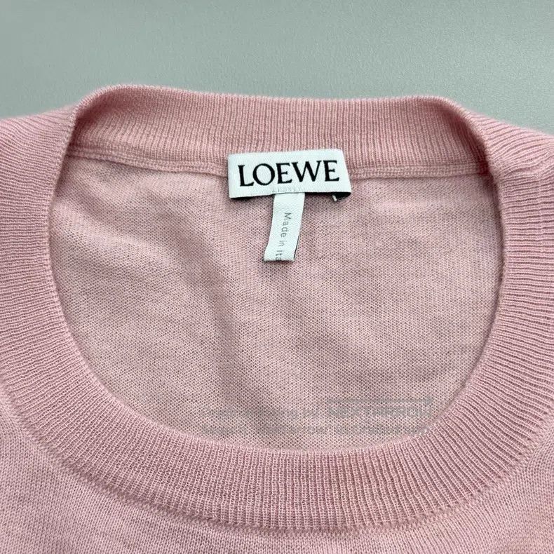 Loewe Loewe Pink embroidered logo cashmere sweater Size XS / US 0-2 / IT 36-38 - 5 Thumbnail