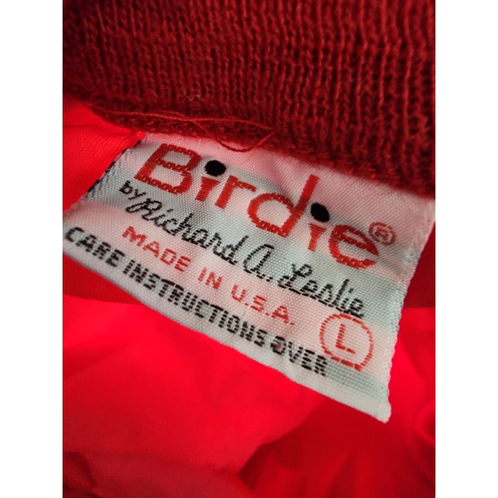 Vintage VINTAGE Birdie Jacket Windbreaker 80s Red Mens L Golf Windproof Collared Pockets Regular Size Unisex Adults Style Windbreaker Mens Size US L / EU 52-54 / 3 - 5 Thumbnail