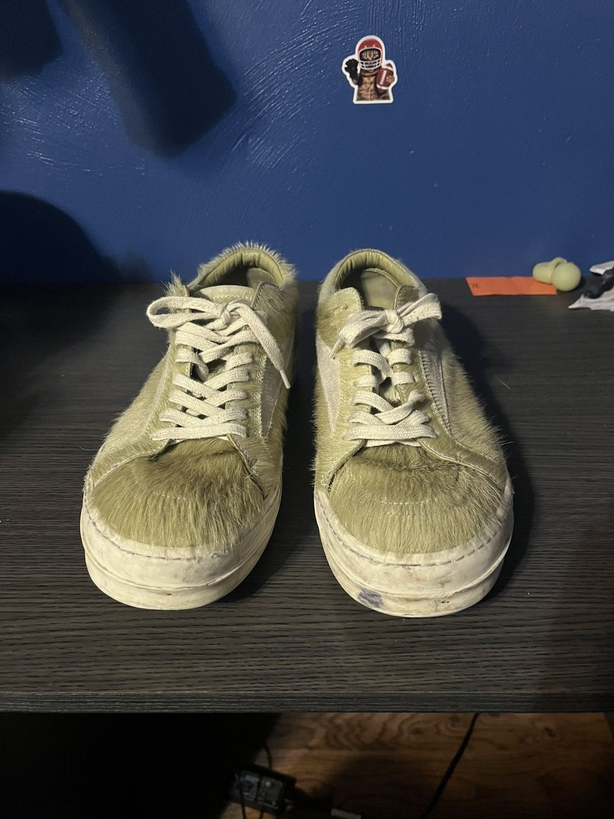 Rick Owens Mainline Vans “Grinch” Pony Fur