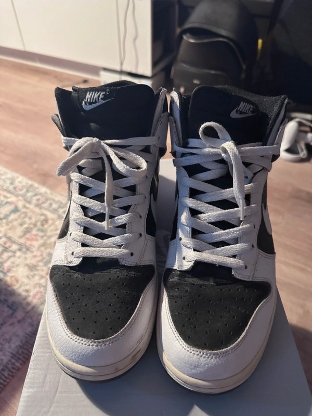 Nike RARE Nike Dunk High Stormtrooper / reverse Panda Size US 10 / EU 43 - 3 Thumbnail