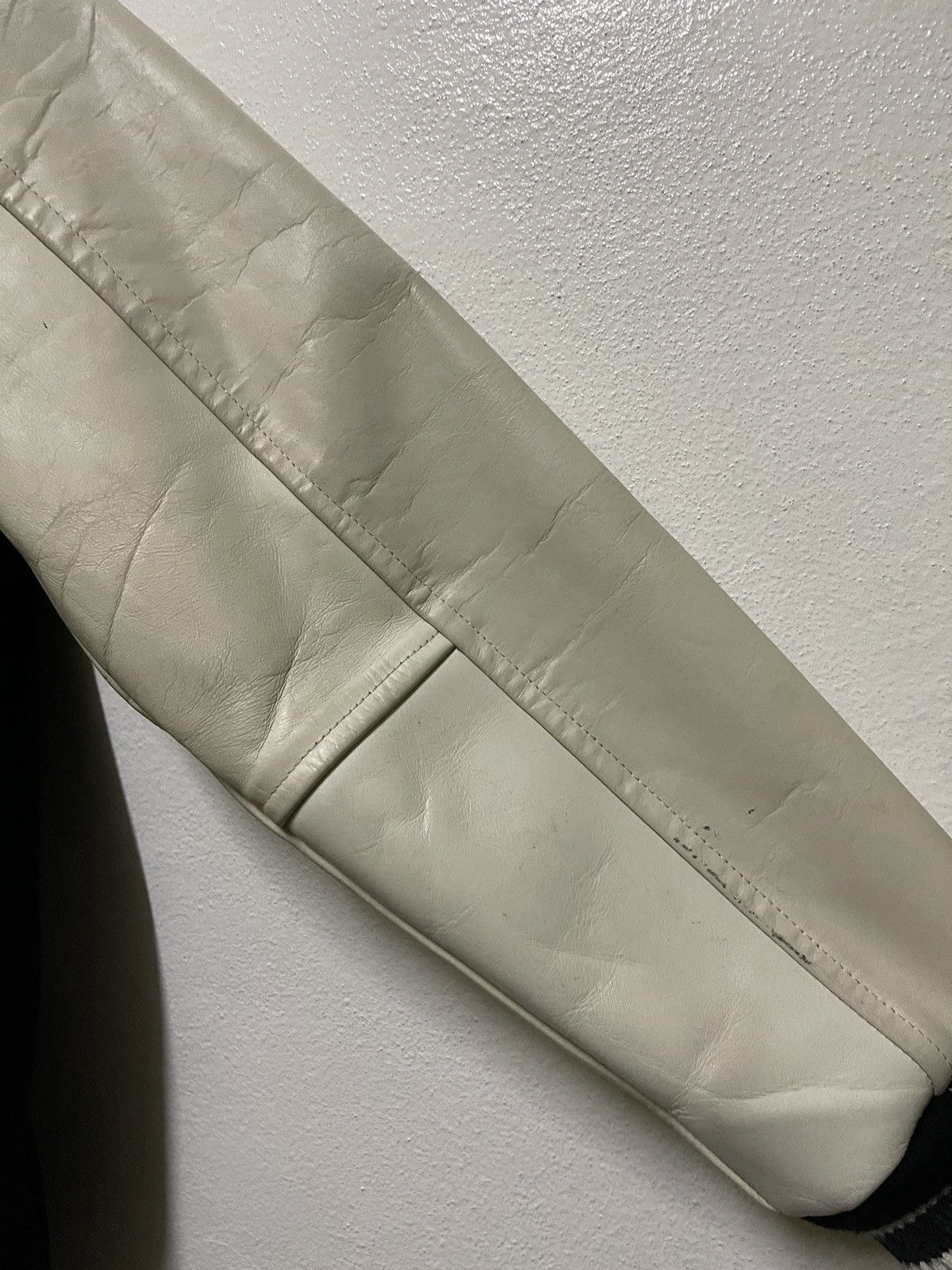 Japanese Brand Brth:Breath / Number Nine Varsity Leather Jacket Size US L / EU 52-54 / 3 - 17 Thumbnail