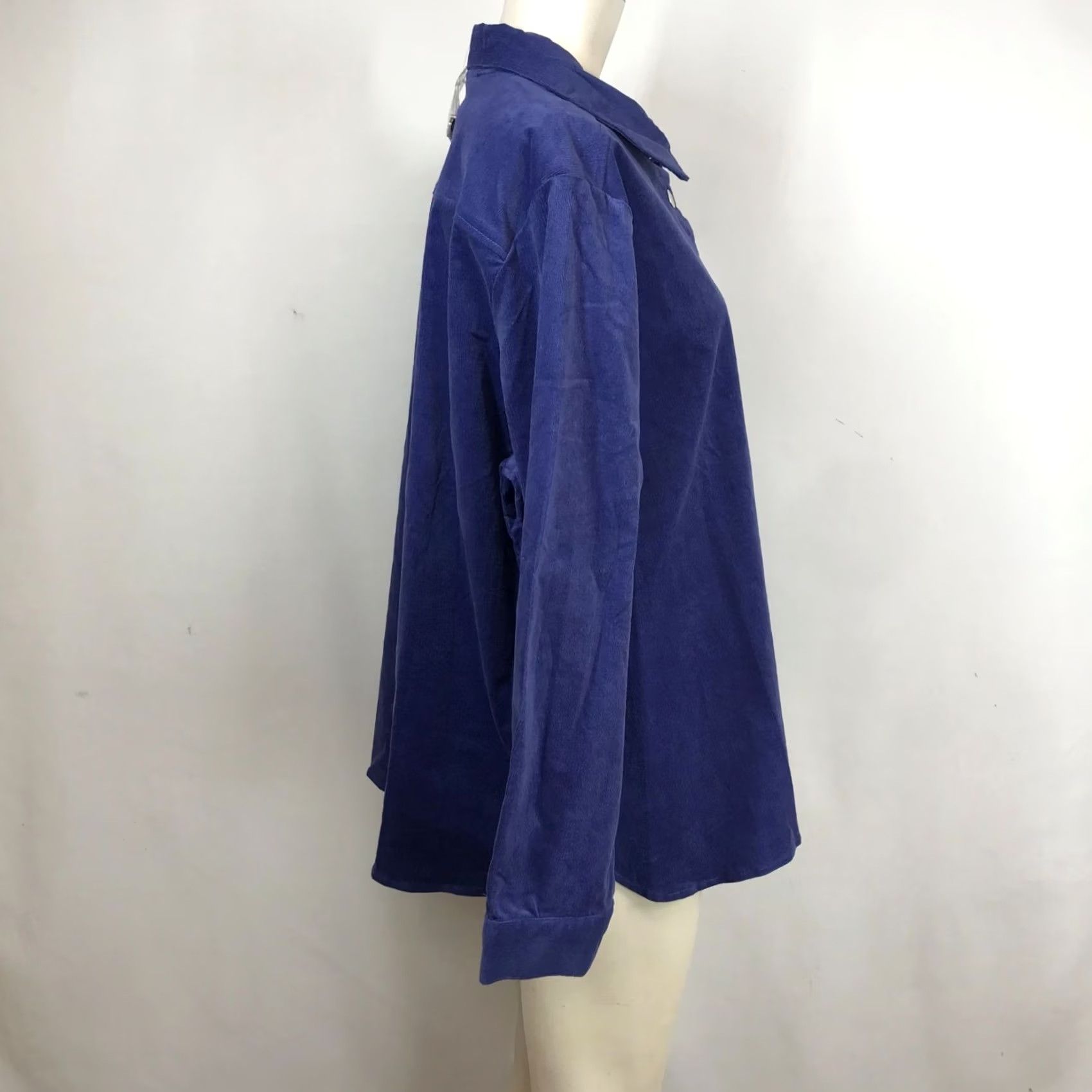 Vintage APPLESEED'S - WOMENS PETITES XL BLUE LONG SLEEVE SHIRT Size XL / US 12-14 / IT 48-50 - 4 Thumbnail
