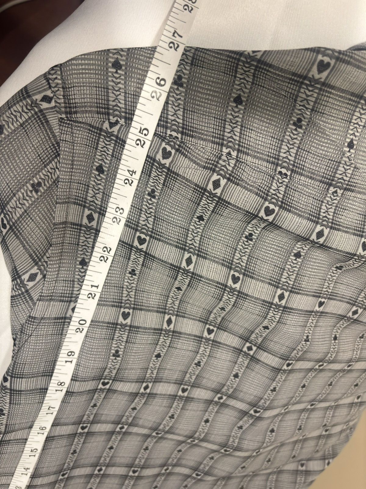 Saint Laurent Paris RARE NWOT Saint Laurent SS18 Casino Spade Plaid LG Shirt Size US L / EU 52-54 / 3 - 6 Thumbnail