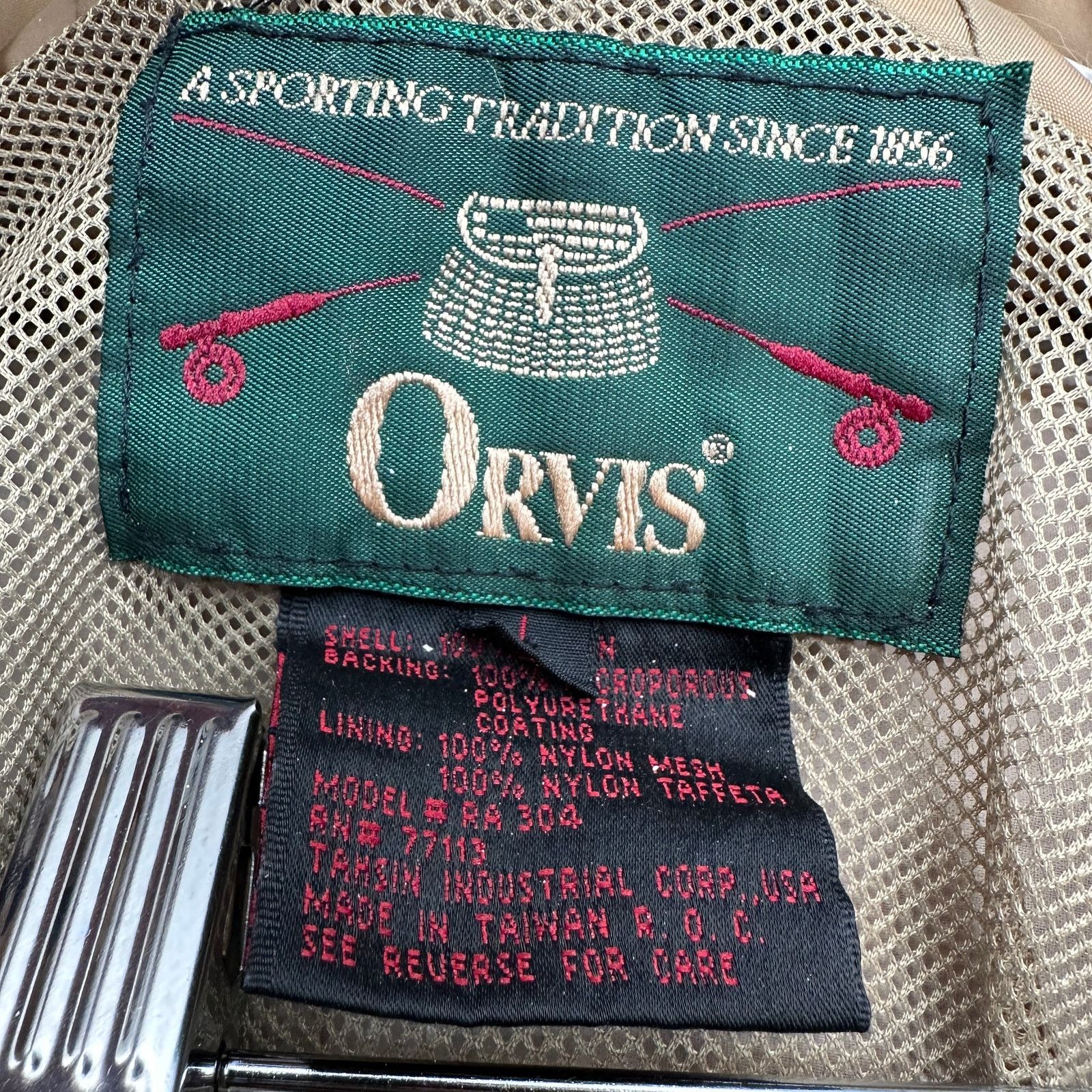 Orvis VTG Orvis Mesh Lined Windbreaker Jacket Mens Large Brown Size US L / EU 52-54 / 3 - 3 Thumbnail