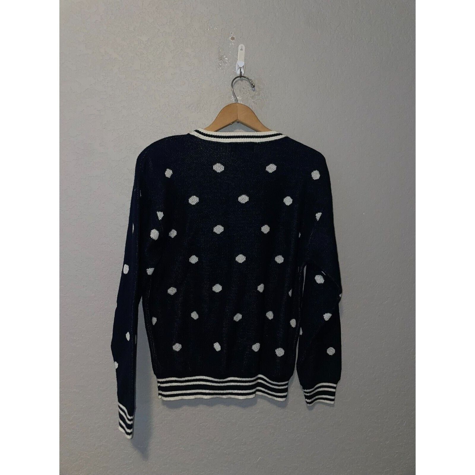 Vintage Vintage Alfred Dunner Polka Dot Sweater Blue VTG 90s XL Size XL / US 12-14 / IT 48-50 - 7 Thumbnail