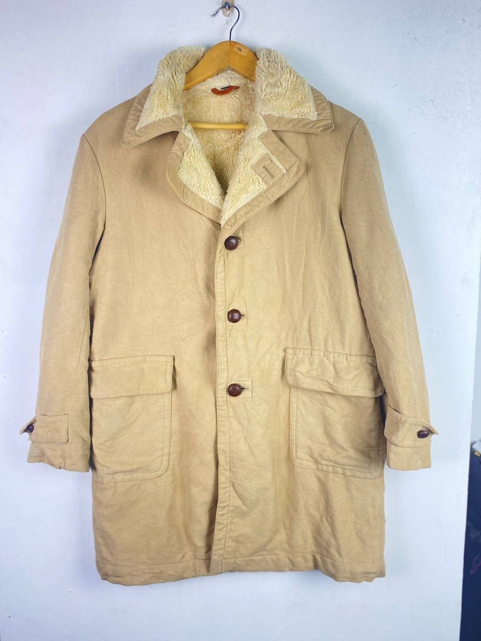 Japanese Brand × Vintage vintage japanese brands long jacket fur lining Size US L / EU 52-54 / 3 - 1 Thumbnail