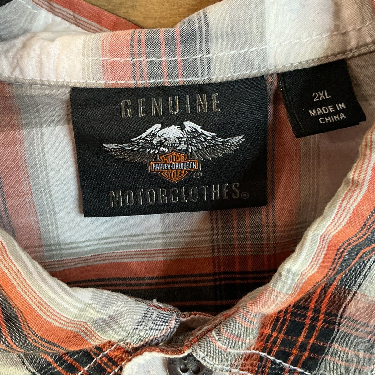Harley Davidson Harley Davidson Plaid Shirt 2XL Button Up Back Logo Mens Size US XXL / EU 58 / 5 - 3 Thumbnail