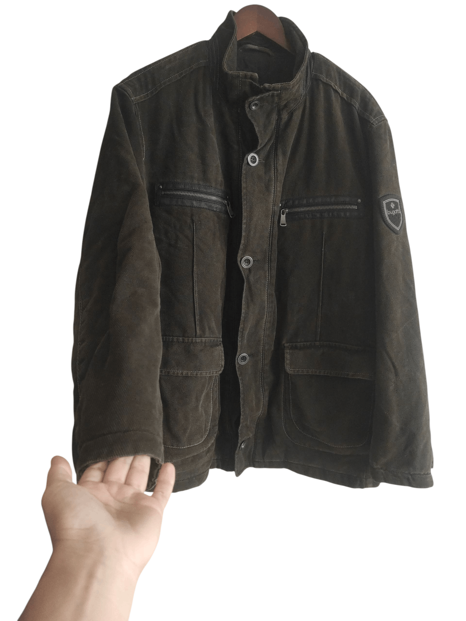 Bugatti Bugatti Corduroy Classic Sport khaki Green Jacket Size US XL / EU 56 / 4 - 2 Thumbnail